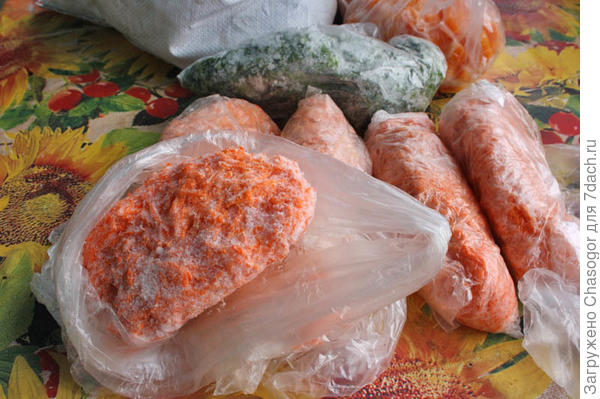 замороженная морковь