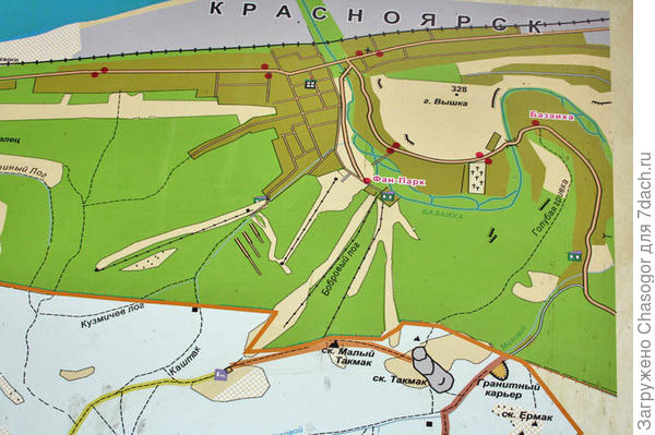 схема горнолыжного комплекса