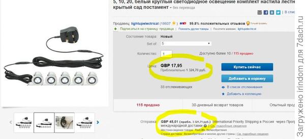 Стоимость доставки