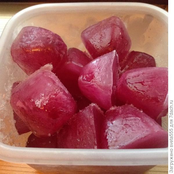 Лед из розовой воды