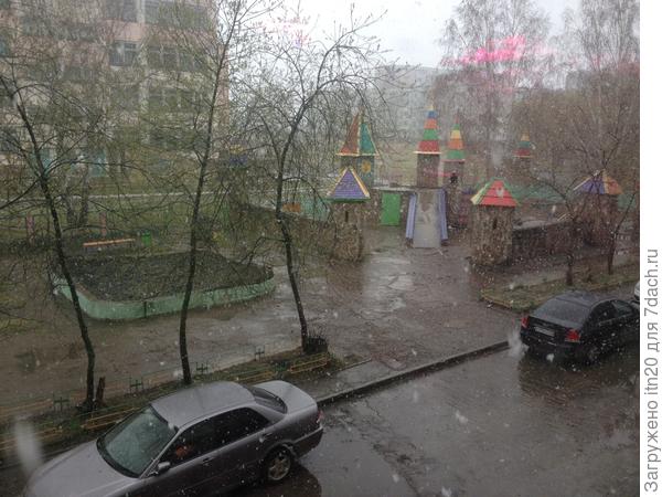 На улице всего 3 градуса, идет снег, правда, не ложится - тает, но земля мокрая, грязно, поездка на дачу отменилась, к большому сожалению.