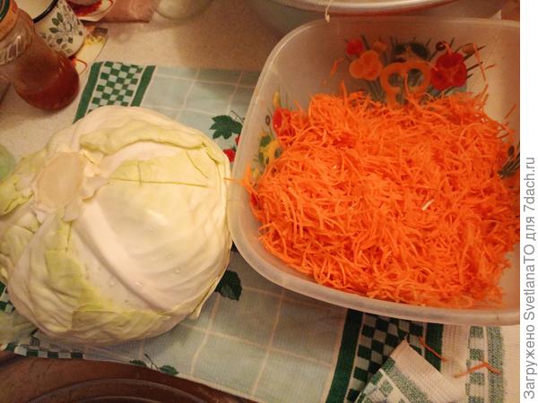 Капуста и морковь