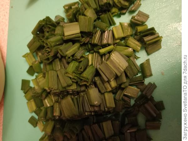 Лук порезан