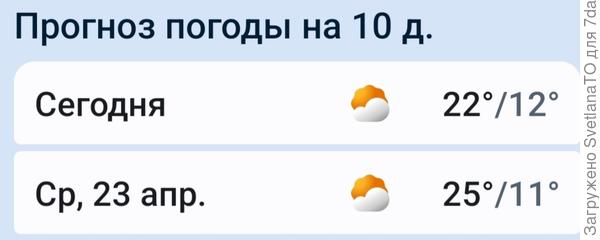 Пара дней отличная погода