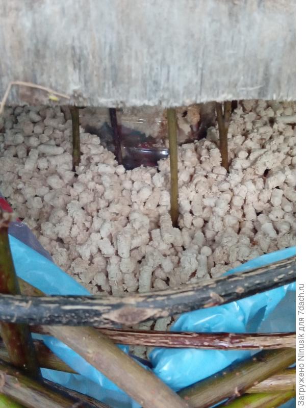 Расстояние от крышки до наполнителя.