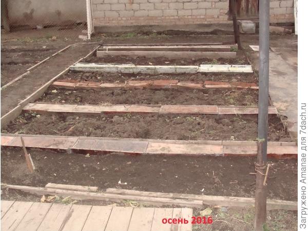 Участок 3*6 метров перед входом в дом