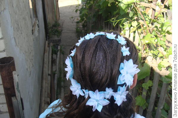 А так выглядело в прическе