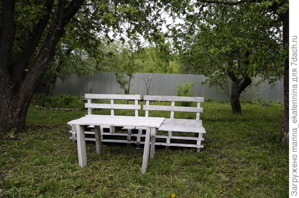 Уличная мебель из паллет