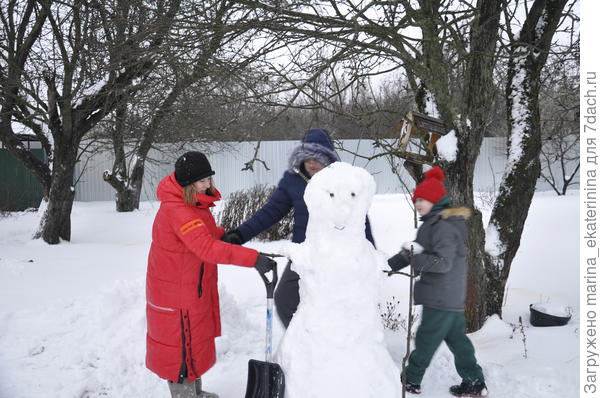 И вот он - наш снеговик