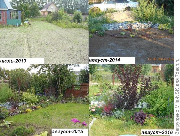 Вид со стороны бани