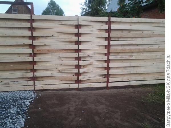 новый забор, калитка