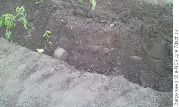 вот так в траншею укладывали