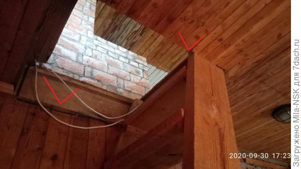 А здесь красными галочками они отмечены. Слева, как раз, ее видно.  Справа она потолком снизу закрыта. Поэтому на фотке ее не видно