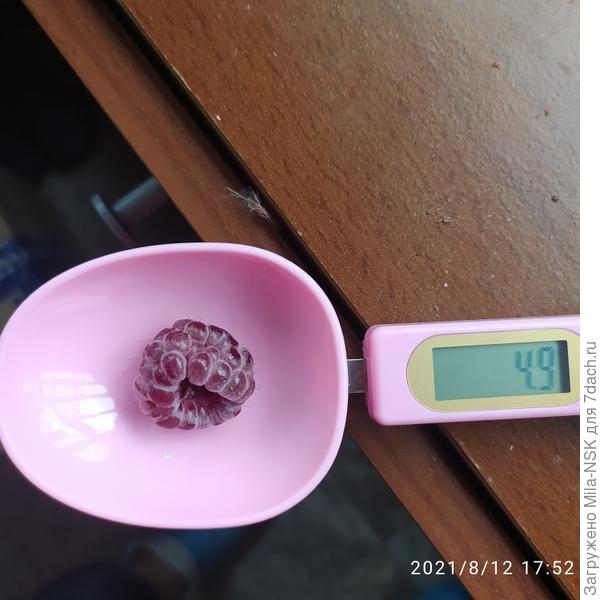 Самая крупная почти 5г