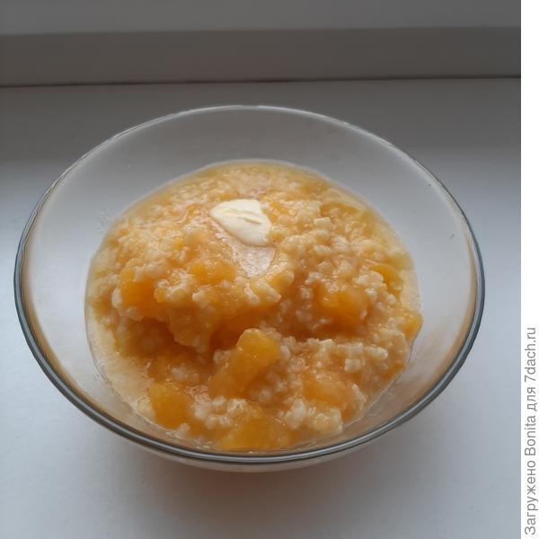 Куда же без пшенной кашки с тыквой? Тоже любим!