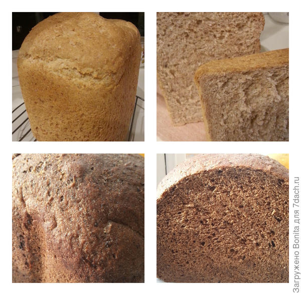 Вверху - кунжутный, внизу - бородинский