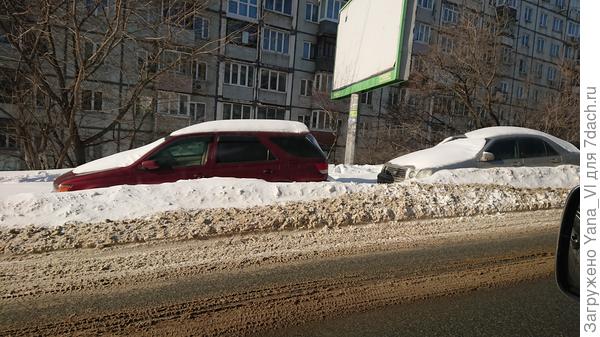 Из машины по пути на работу...