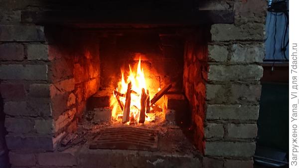Вернулись домой, разожгли камин, обсохли..
