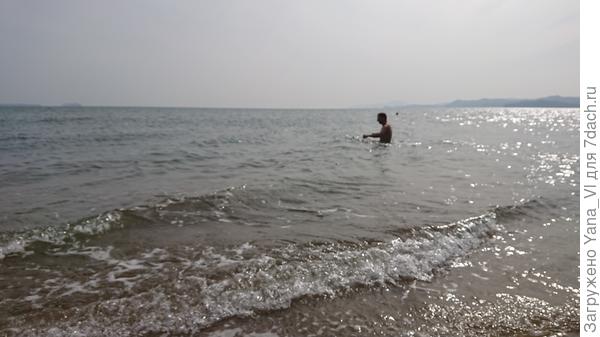 в воде