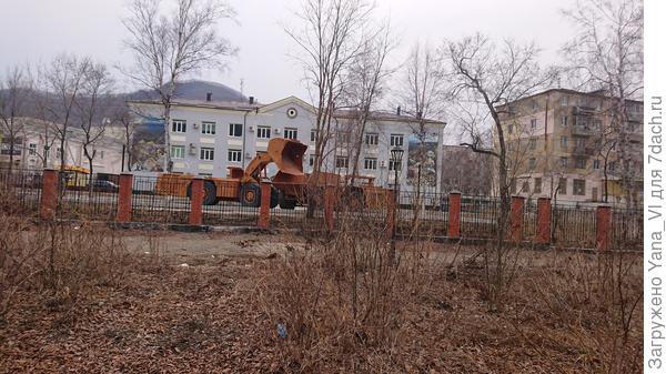 Горная техника в парке