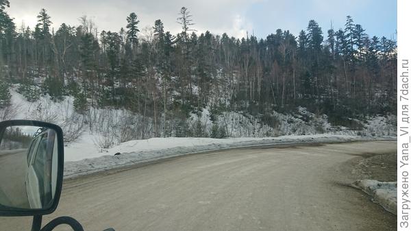 Выехали с Тернея и почти сразу пошли снега...