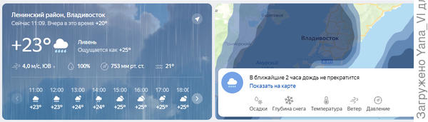 Одна радость, не +19, как было вчера-позавчера... Видать эту воду откуда то с тропиков к нам притащило...