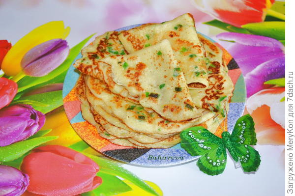 Блины с зеленью &amp;quot; В ожидании весны&amp;quot;:)