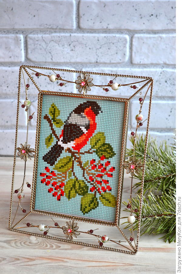 Любимая птичка (алмазная мозаика).