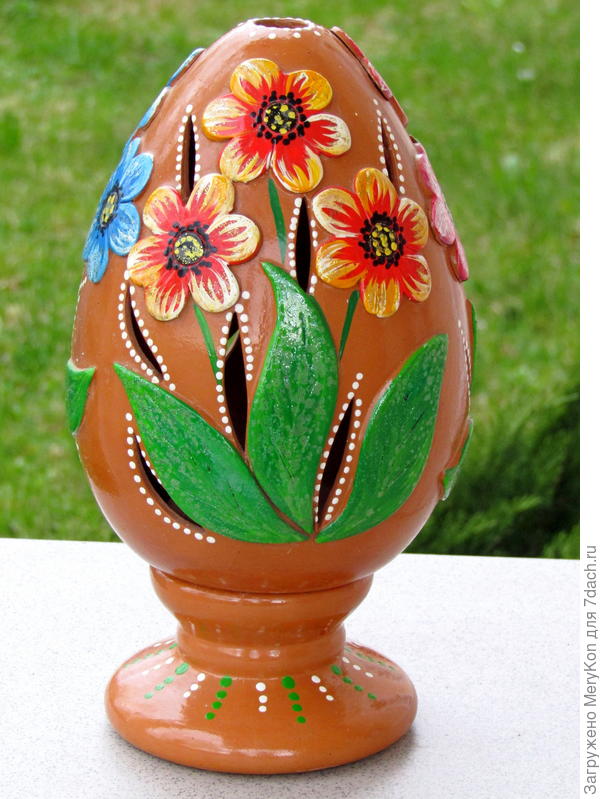 А вот и ажурное яйцо- скоро же Пасха)