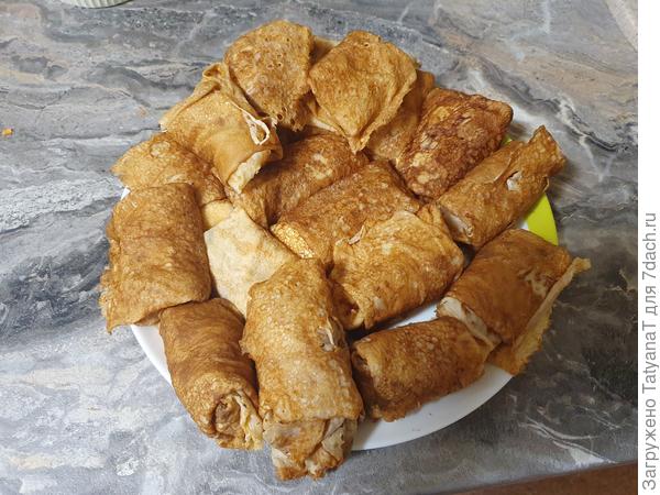 Блинчики с творогом