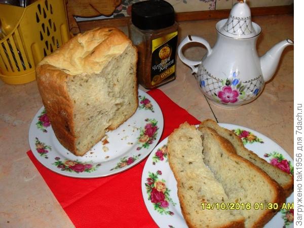 Хлеб из ржаной и пшеничной цельнозерновой муки в хлебопечке