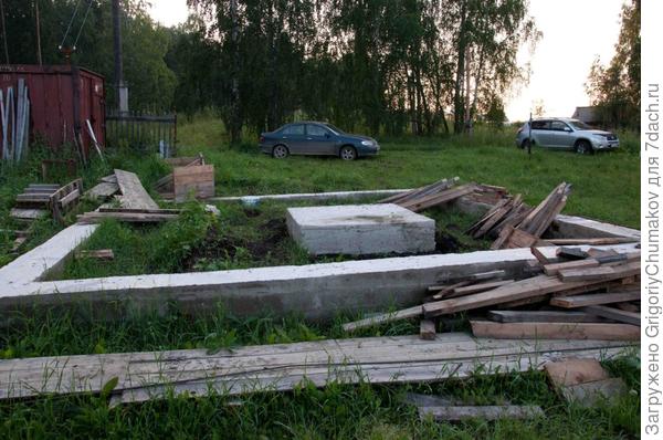 Готовый фундамет