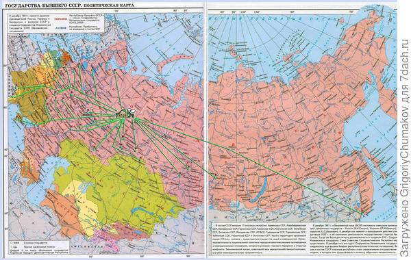 Geografie Semidachnikov.