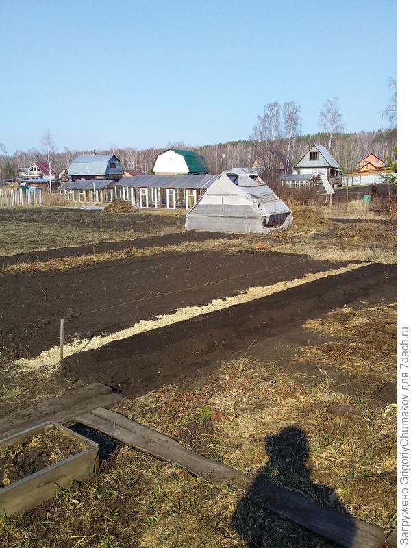 Грядка по нитке