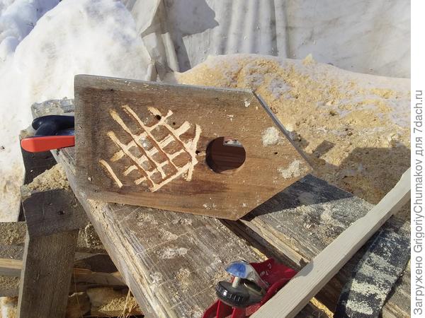 передняя стенка скворечни изнутри