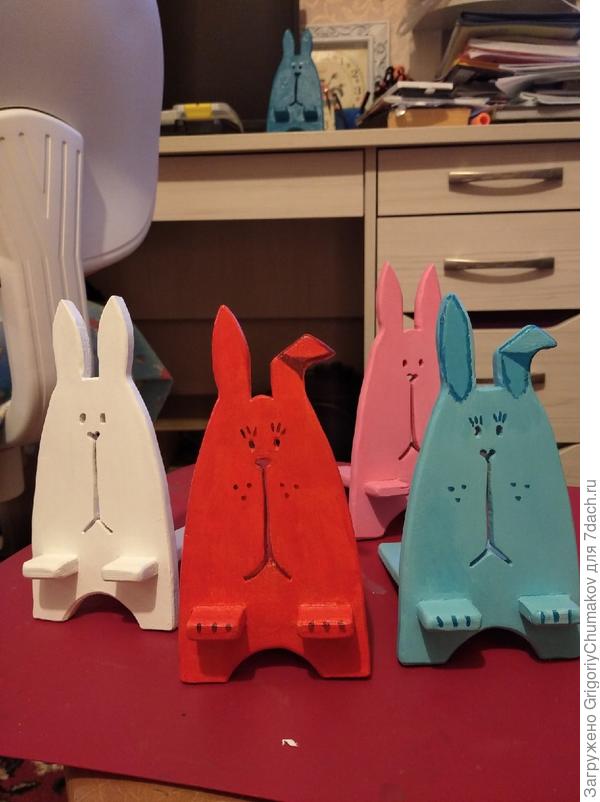 зайцы после раскраски