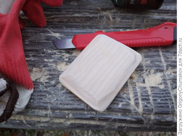 Фанерная рейка, которая будет жить в кобуре