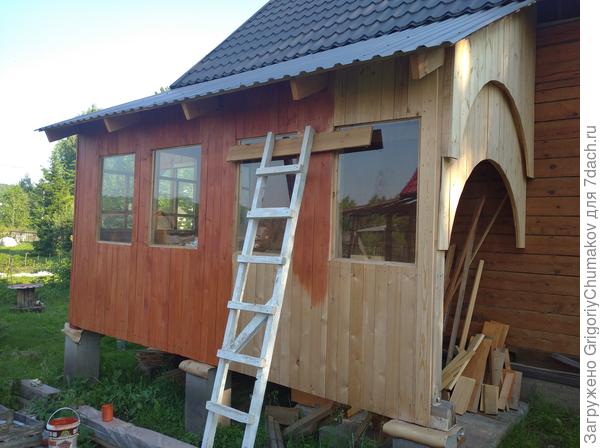 Окна на новом крыльце