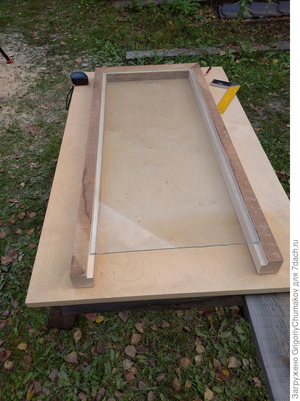 Примерка стекла к новой раме