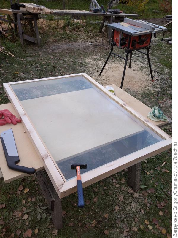 Закрепление стекла штапиками