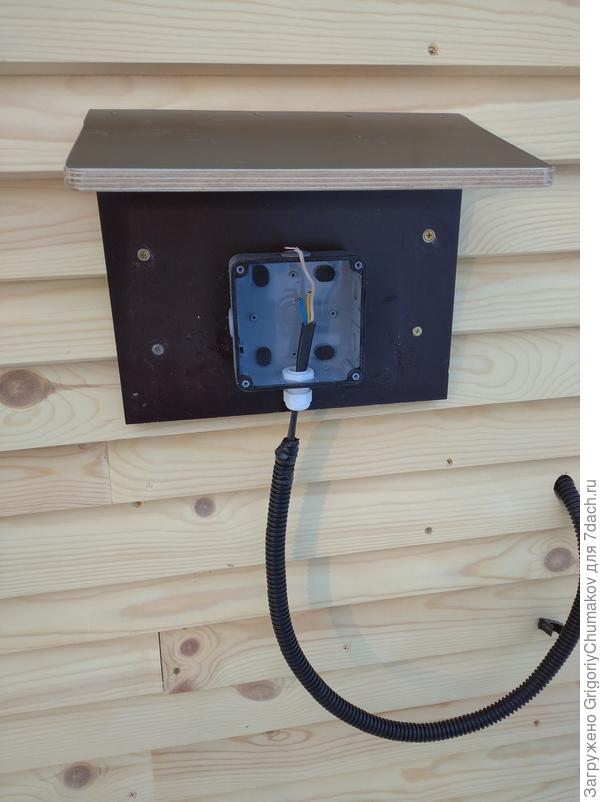 Для улицы необходимо использовать чёрную гофру