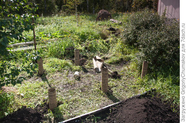 Подготовка к заливке