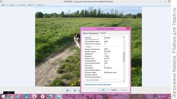 моя как пример