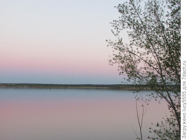Розовое небо - розовая вода
