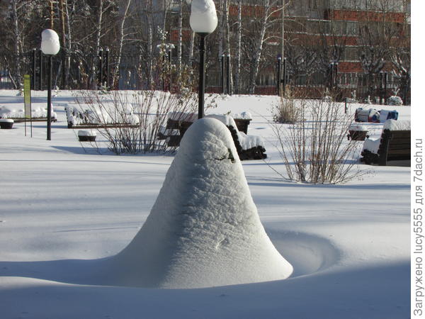 что здесь под снегом спрятано?