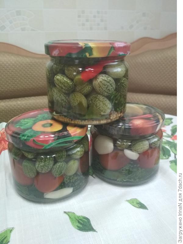 Ну и баночки конечно не трёх литровые!