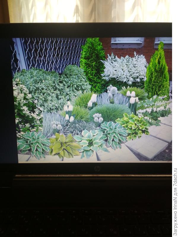 Этот цветник тоже переделала