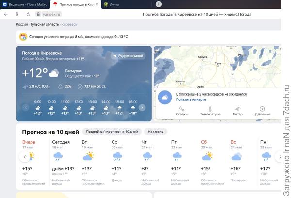 На ЯндексПогоде