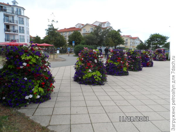 вертикальные клумбы, Германия, Кюлюнсборн