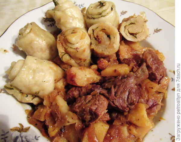 Штрудели с мясом и картошкой рецепт с фото пошагово